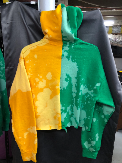 Handmade University of Oregon Half and Half Unisex Hoodie