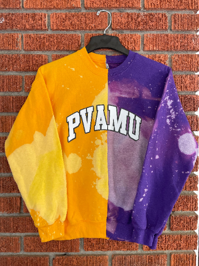 PVAMU Half and Half Crewneck Sweatshirt