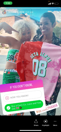 Rashan Ali Handmade FAMU AKA Beta Alpha 08 Half&Half Crew Sweatshirt