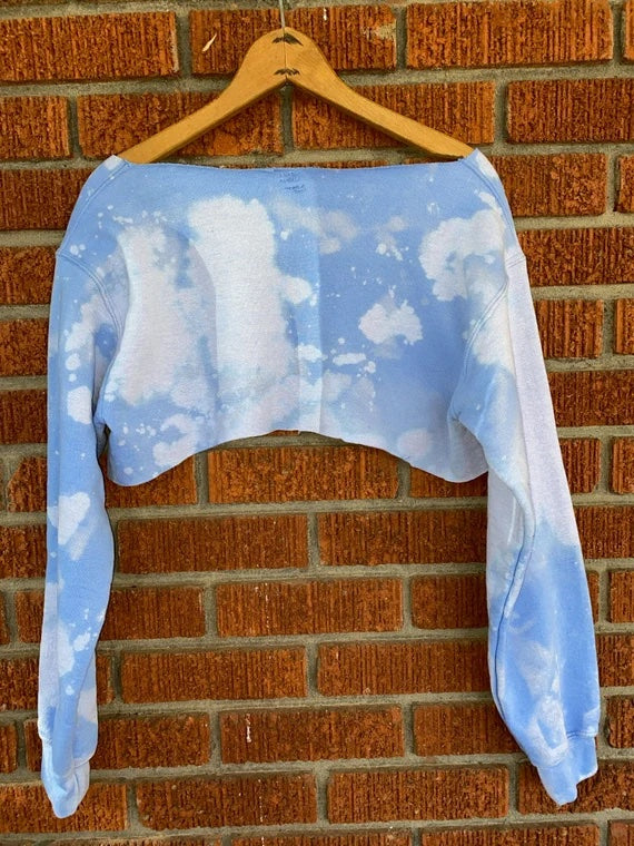 Handmade Spelman College Crew or Off Shoulder Full Length or Cropped Sweatshirt