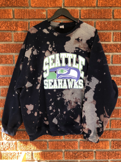 Handmade Seattle Seahawks Crew Sweatshirt