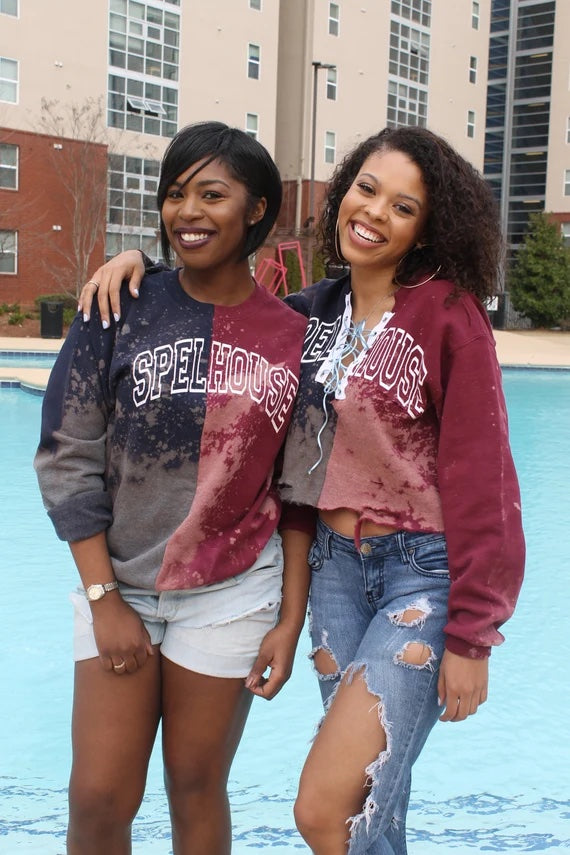 Handmade Spelhouse Unisex Dual Panel Crew Neck Fleece Sweatshirt