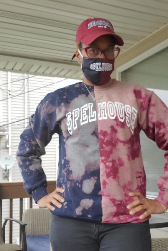Handmade Spelhouse Unisex Dual Panel Crew Neck Fleece Sweatshirt