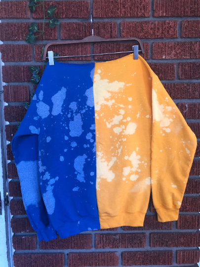 Handmade SGRho 1922 Lace-Up Crop or Full length Half and Half Sweatshirt