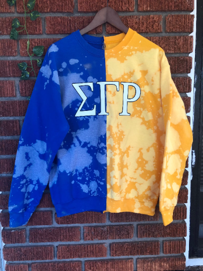 Handmade SGRho 1922 Half and Half Crew Neck Sweatshirt