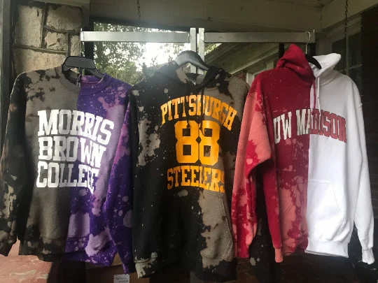 Custom Handmade Vintage Inspired Distressed Hoodie