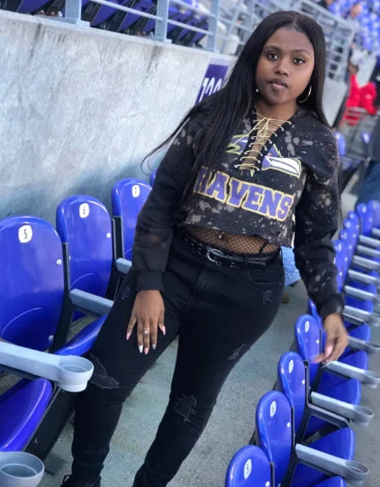 Custom Handmade Lace Up Distressed Sweater