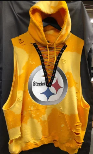 Custom Handmade Sleeveless Lace-Up Hoodie