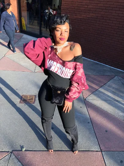 Custom Handmade Super Crop Distressed Sweater