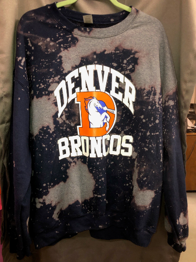 Handmade Denver Broncos Crewneck Sweatshirt