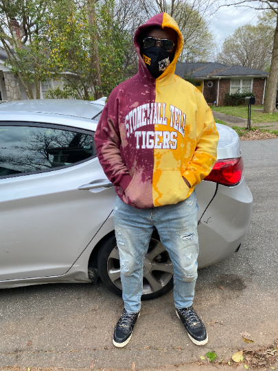 The Handmade Mr. Botts Stonewall Tell Elementary Tigers Half and Half Unisex Hoodie or Sweatshirt