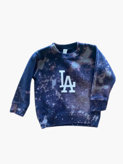 Handmade Toddler LA Dodgers Crew Sweatshirt