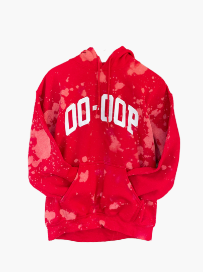 Handmade DST Oo-Oop Hand Bleached Hoodie