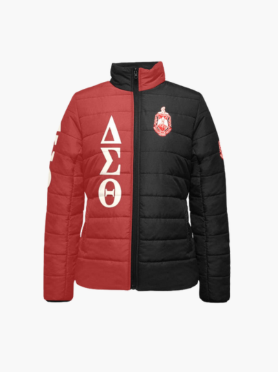 The DST Red Black Puffer Jacket