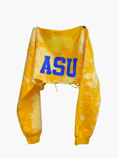 Handmade Albany State Super Crop Sweatshirt