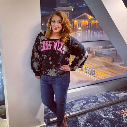 Handmade AKA “Skee Wee” Customizable Sweatshirt - Classic Black