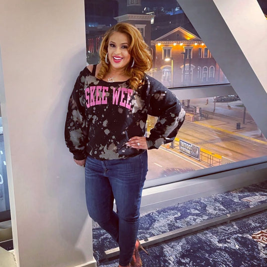 Handmade AKA “Skee Wee” Customizable Sweatshirt - Classic Black