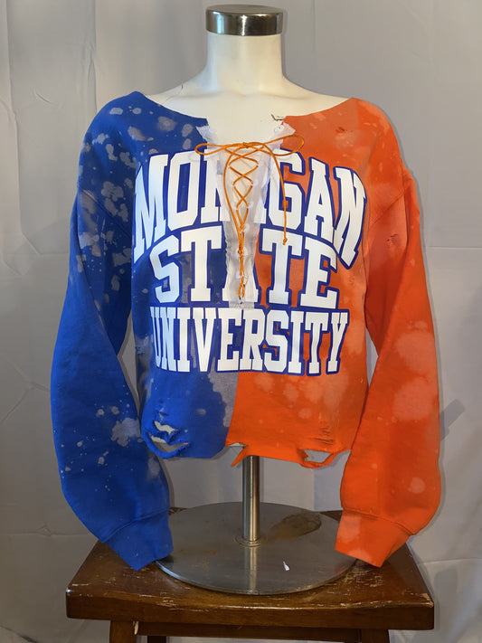 Morgan State University lace up half  and half