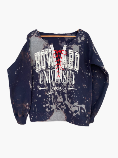 Handmade Howard School of Law Lace Up Sweatshirt