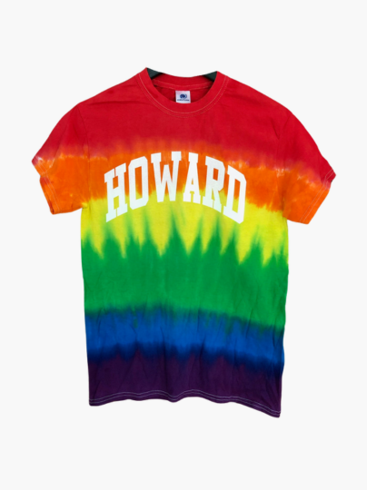 Handmade Howard Pride Ombre Rainbow Crew Fringe or Spider Web Back Design T-Shirt