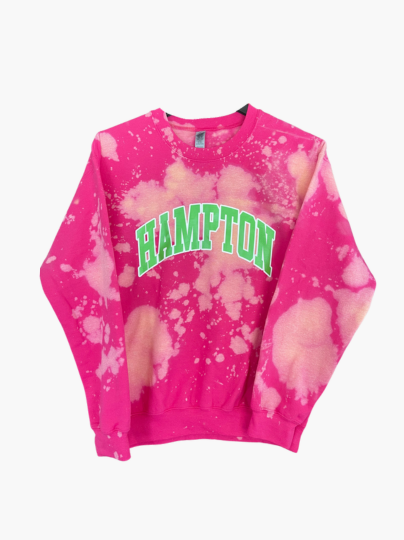 Handmade Hampton AKA Color-Way Hand Bleached Crewneck Sweatshirt