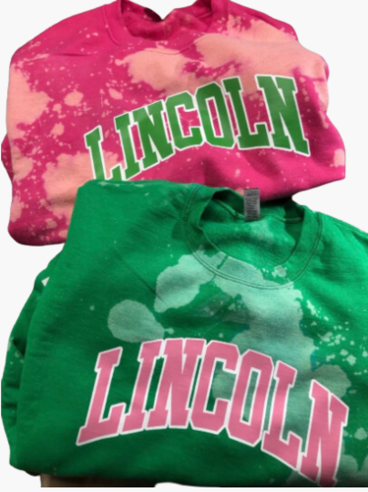 Handmade Lincoln AKA Color-Way Hand Bleached Crewneck Sweatshirt