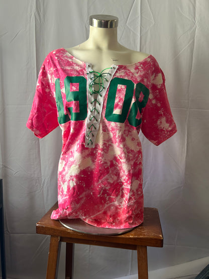 The Handmade AKA 1908 Lace Up T-Shirt