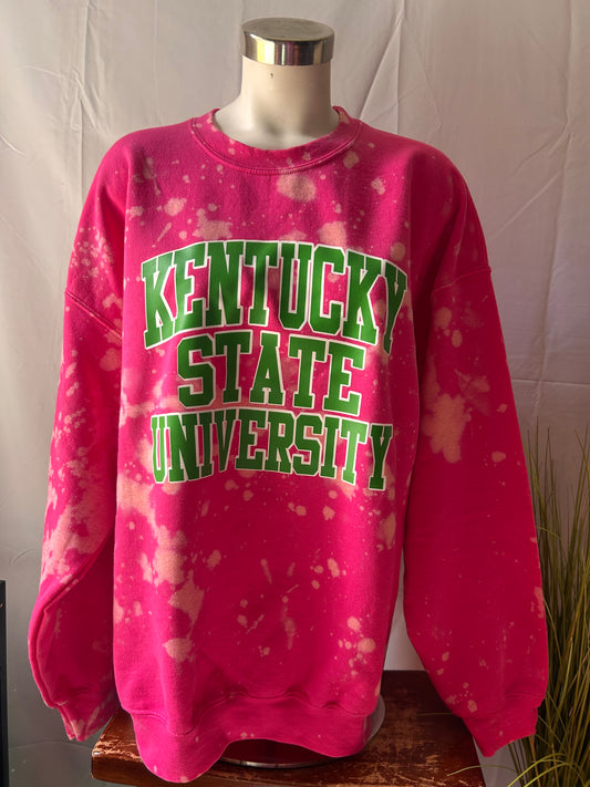 Handmade Kentucky State University Blossom Crewneck Sweatshirt
