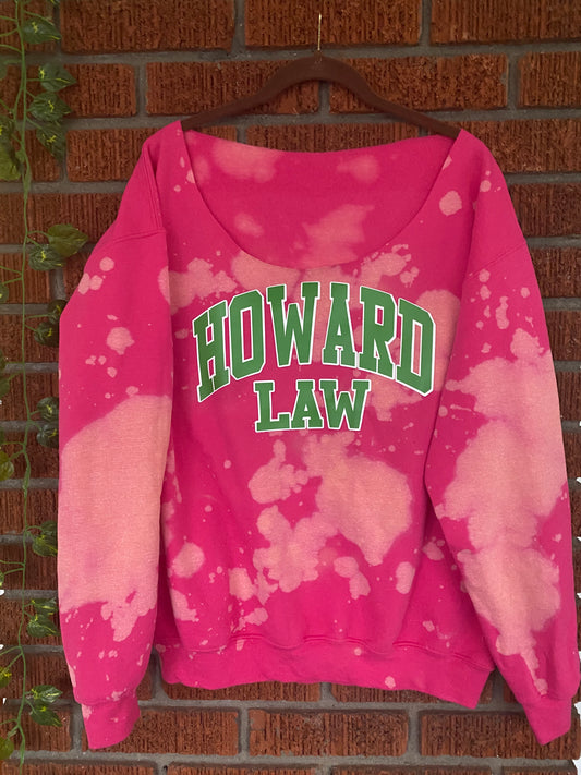 Handmade Howard Law AKA Color-Way Hand Bleached Crewneck Sweatshirt