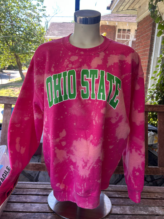 Handmade Ohio State Blossom Crewneck Sweatshirt