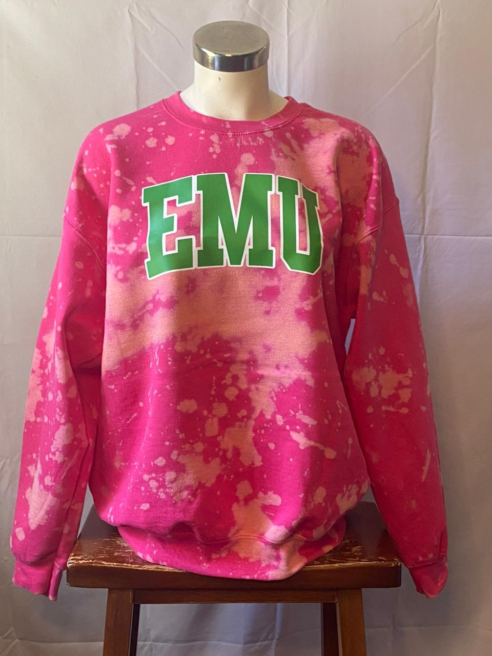EMU Eastern Michigan University Blossom Crewneck Sweatshirt