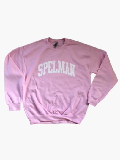 Handmade Spelman Baby Pink Color-Way Crewneck Sweatshirt