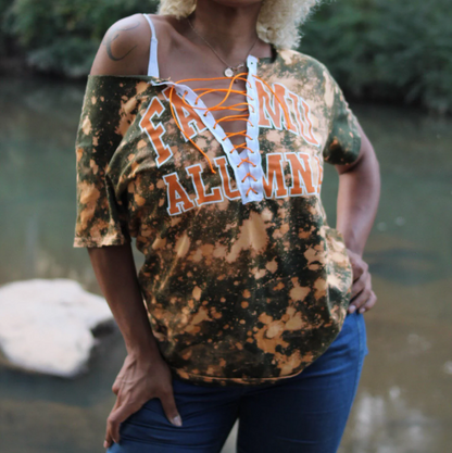 FAMU Alumna Lace Up Tee