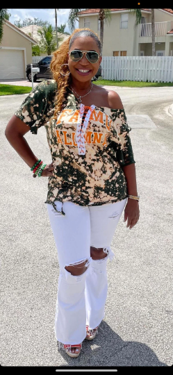 FAMU Alumna Lace Up Tee