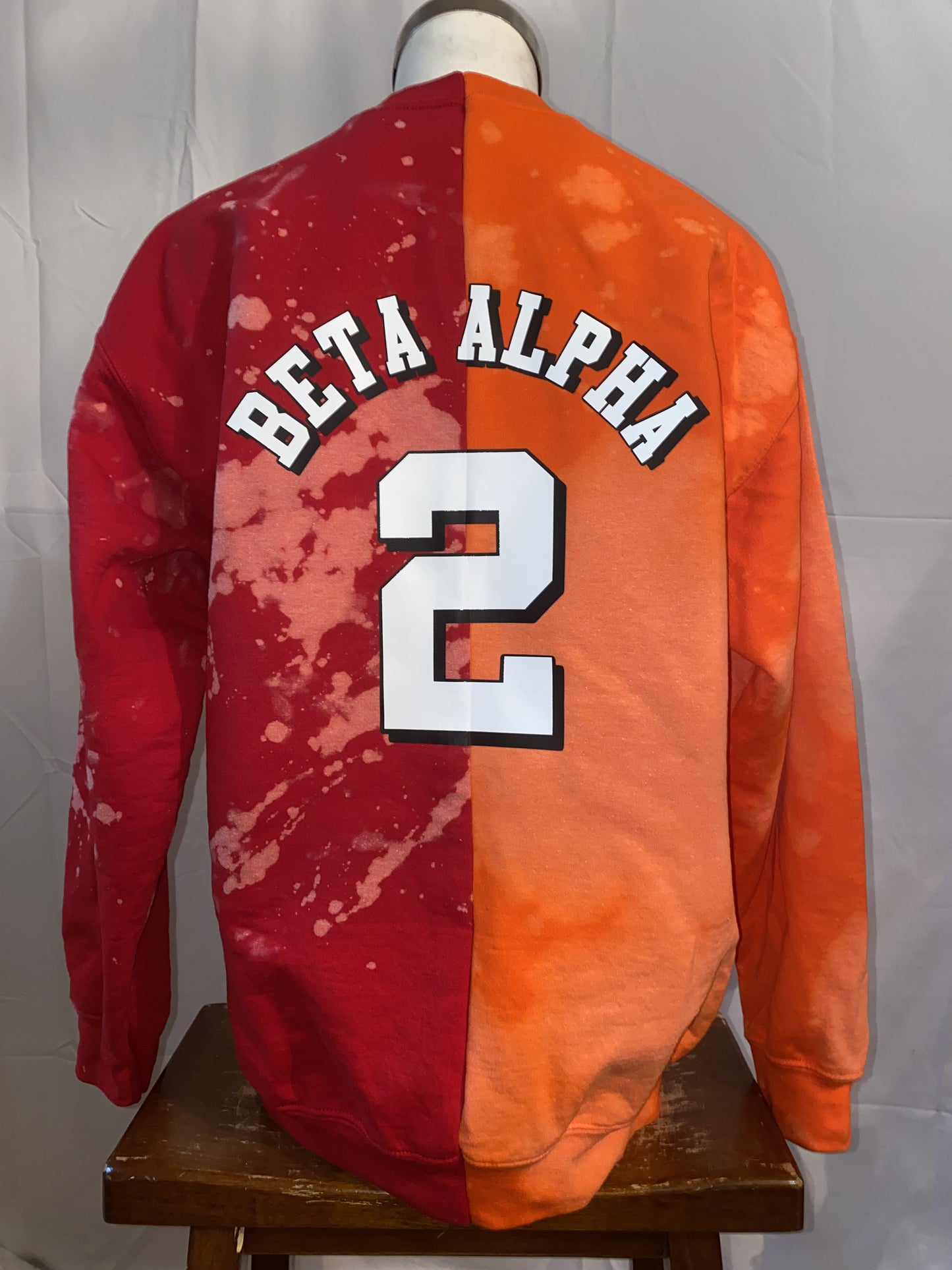 Miss Kyra D. Handmade FAMU Delta Beta Alpha 13 Half&Half Crew Sweatshirt