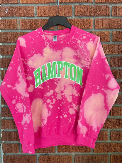 Handmade Hampton AKA Color-Way Hand Bleached Crewneck Sweatshirt
