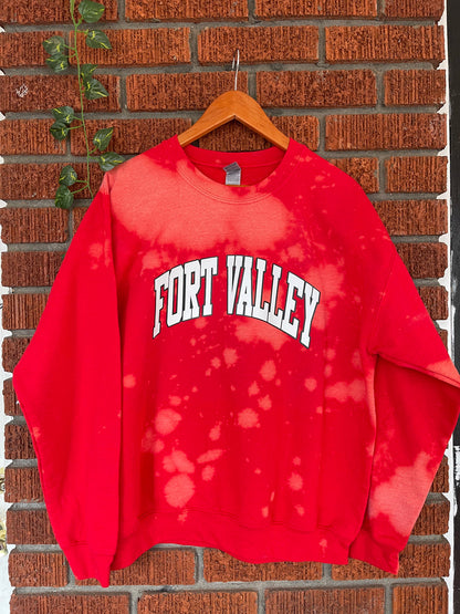 Handmade Fort Valley DST Color-Way Hand Bleached Crewneck Sweatshirt