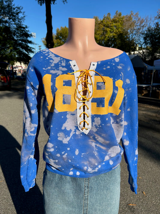 NCA&T, Lace Up Sweatshirt