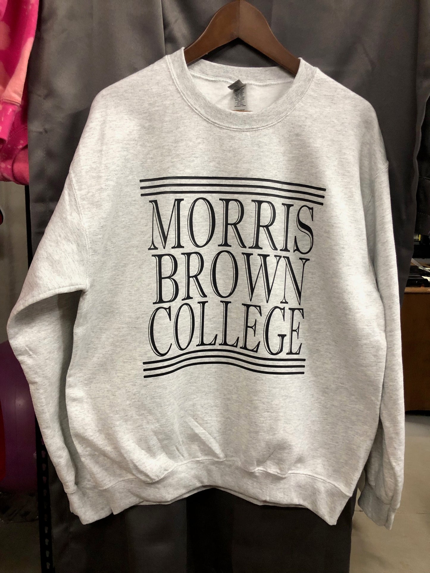 Morris Brown Ash Grey Crew Neck Sweatshirt
