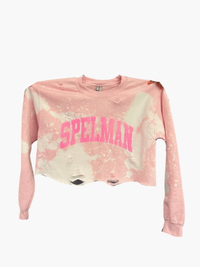 Spelman Pink Glitter On Ballerina Sweater