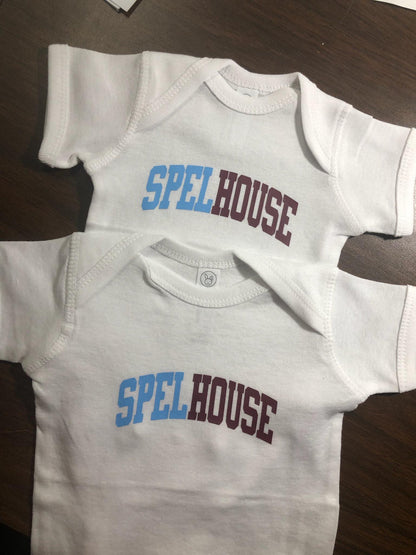 Spelhouse Baby White Rib Onesie Bodysuit