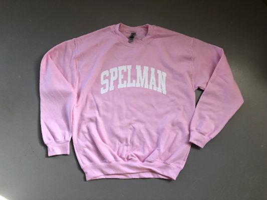 Handmade Spelman Baby Pink Color-Way Crewneck Sweatshirt
