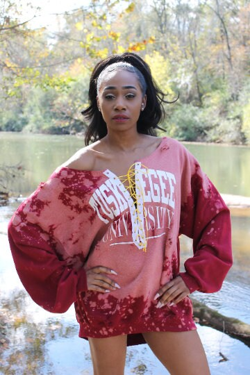 Handmade Tuskegee University Lace Up Sweatshirt