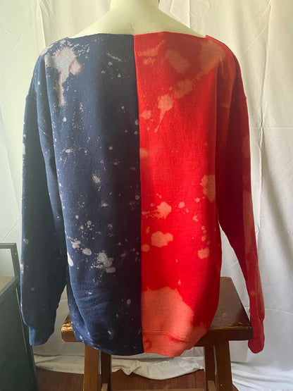 Handmade Howard African Studies Half and Half Lace Up Sweatshirt