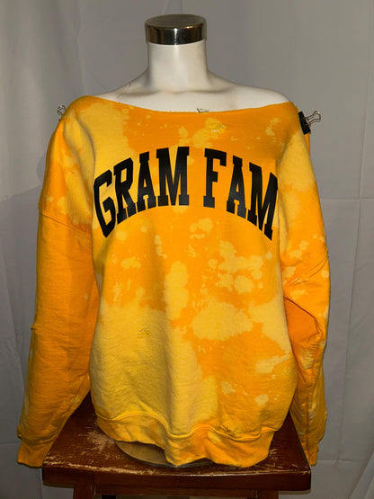 Handmade Gram Fam Off Shoulder Sweatshirt