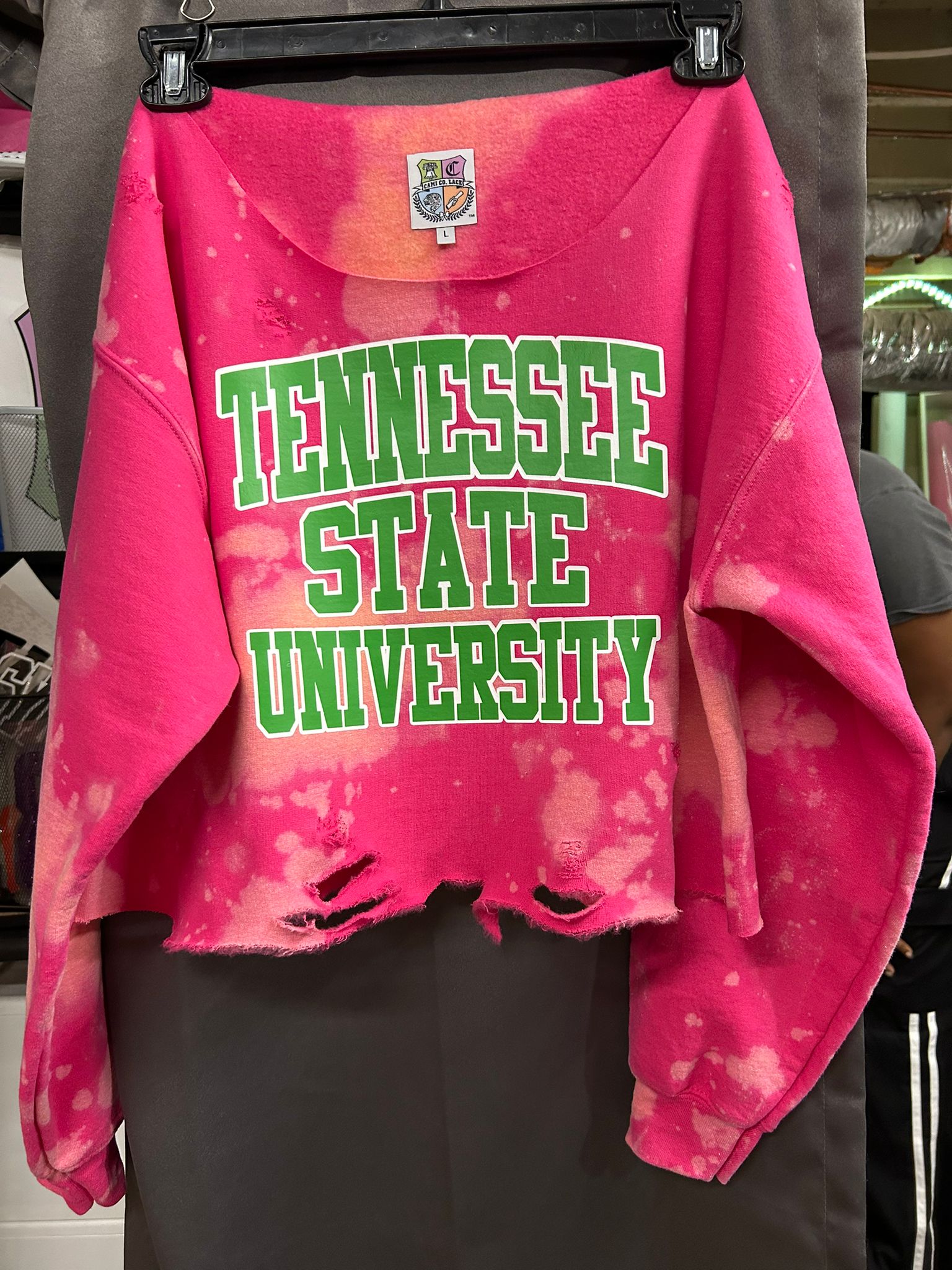 Tennessee State University
Tennessee State AKA
Tennessee State Pink and Green Shirt