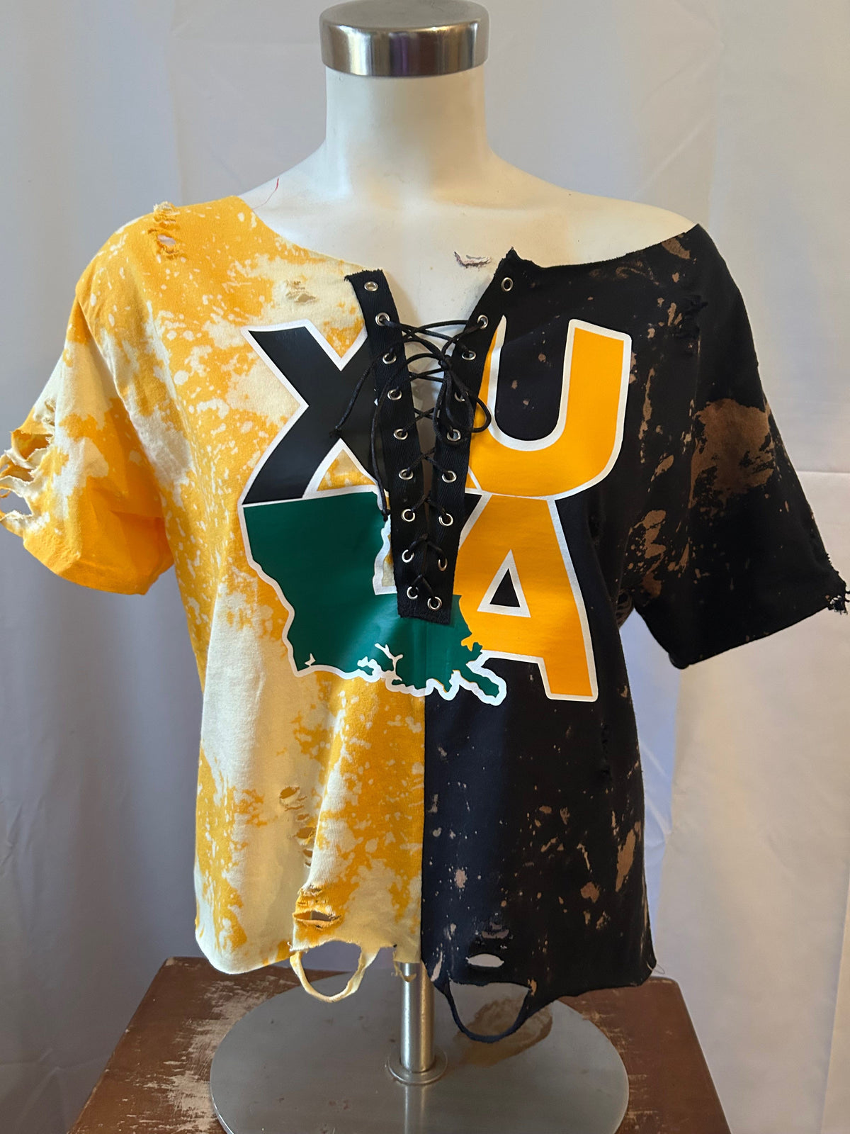 Custom Order: Adult T-Shirt / Half and Half / Lace-Up