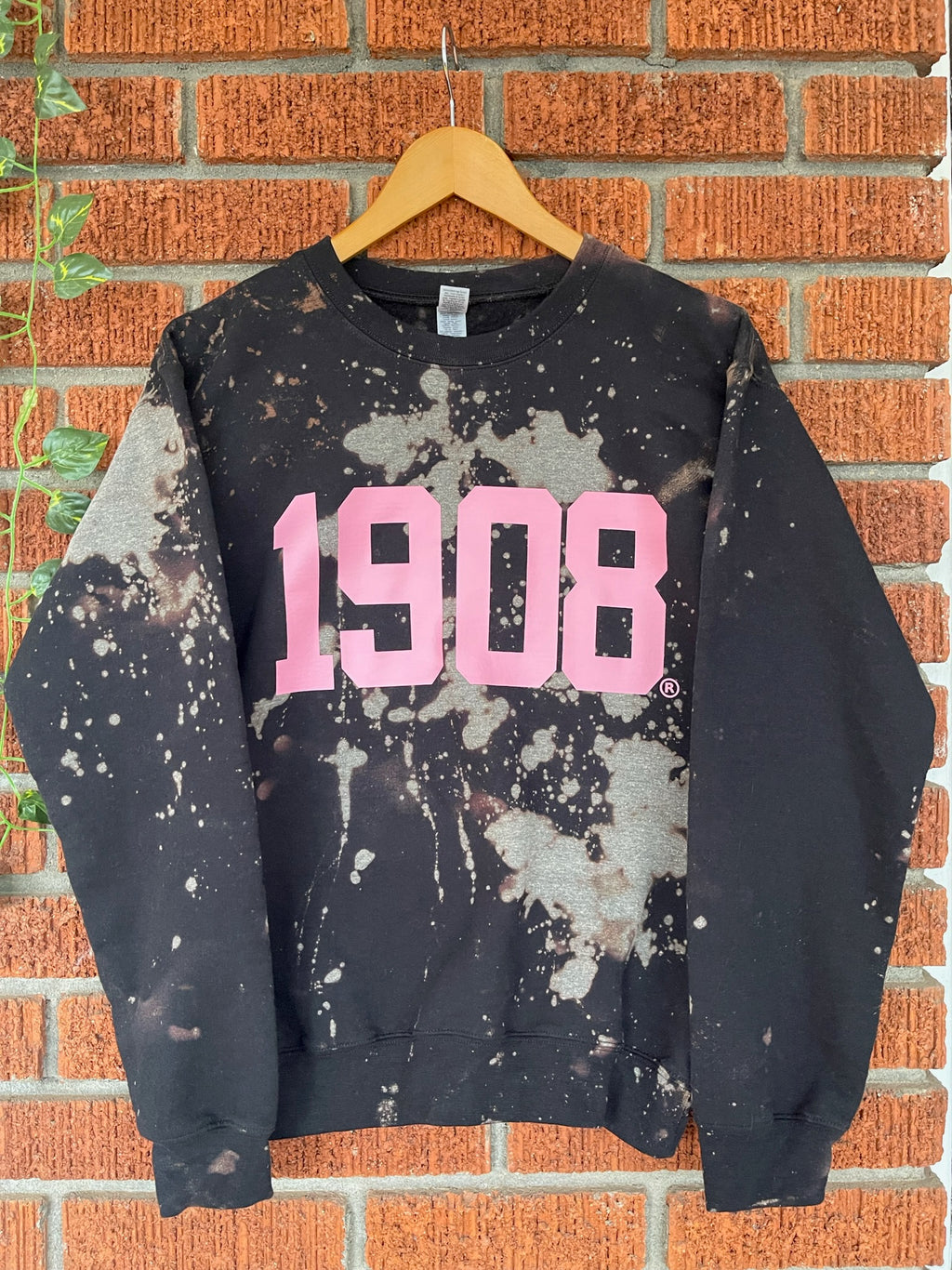 Cami Co. Lace Designs Handmade Las Vegas/Oakland Raiders Bleached Black Ash Grey Half and Half Crew Neck Sweatshirt XL / Las Vegas