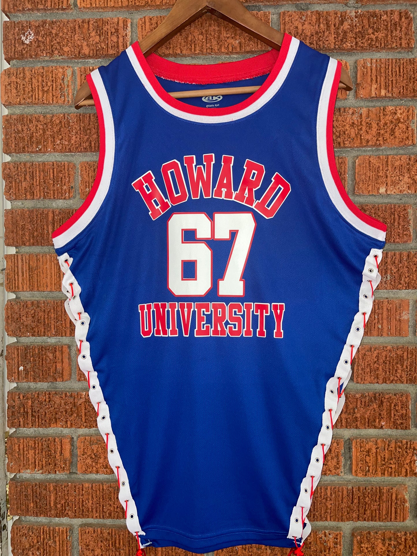 Howard University HU side lace jersey