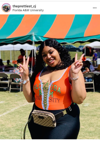 Handmade FAMU Lace Up Bodysuit - Front and Back Design
